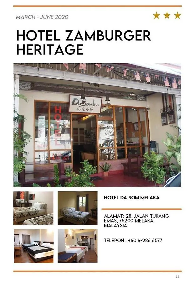 Hotel Zamburger Heritage Melaka
